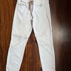 J.Crew White Toothpick Jeans